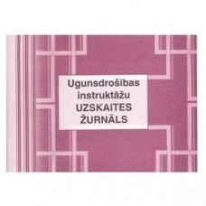 Ugunsdrošības instruktāžu uzskaites žurnāls A5 48lapas
