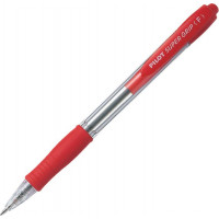 Lodīšu pildspalva PILOT SUPER GRIP 0.7mm sarkana tinte