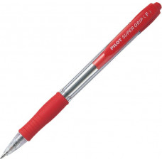 Lodīšu pildspalva PILOT SUPER GRIP 0.7mm sarkana tinte