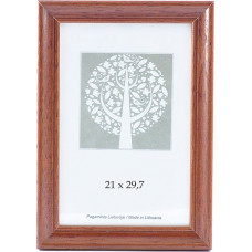 Foto rāmis, koka, A4, 21x29,7 cm, brūna krāsā