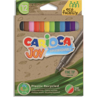Flomasteri CARIOCA Joy EcoFamily, 12 krāsas