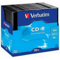 Kompaktdisks VERBATIM CD-R 700 MB 52x, slim