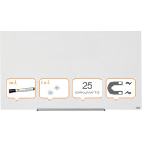 Magnētiska stikla tāfele NOBO DIAMOND 57' 126 x 71 cm, balta