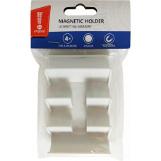 Magnētiskās tāfeles marķieru turētājs MEMOBE, 4 marķieriem, balts
