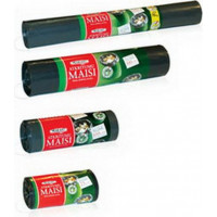 Atkritumu maisi MERKANT, tilpums 60 L, 10 gab., 35 mkr, LDPE, 60 x 78 cm, pelēkā krāsā ( Iepak. x 3 )