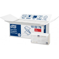 Roku dvieļi TORK Premium H3 Extra Soft Singlefold, 2 sl., 200 salvetes, 23 x 22.6 cm, baltā krāsā ( Gab. x 15 )