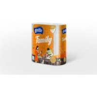 Family Virtuves dvieļi Grite Family, 2 ruļļi, 2 slāņu, 83 loksnes, 14.94m ( Gab. x 4 )