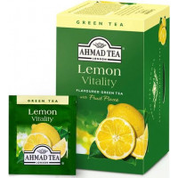 Zaļā tēja AHMAD GREEN LEMON, 20 maisiņi paciņā ( Gab. x 2 )