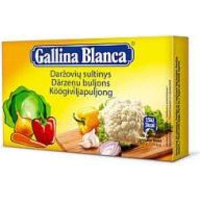 Dārzeņu buljons GALLINA BLANCA, 8x10g ( Iepak. x 5 )