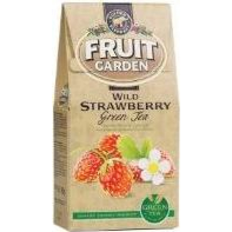 Zaļā tēja MOŽUMS Fruit Garden Meža  Zemeņu, beramā, 80 g ( Iepak. x 2 )