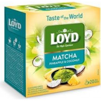 Zaļā tēja LOYD Matcha ar ananasu un kokosriekstu g. 20gb. x 1.5g ( Gab. x 2 )