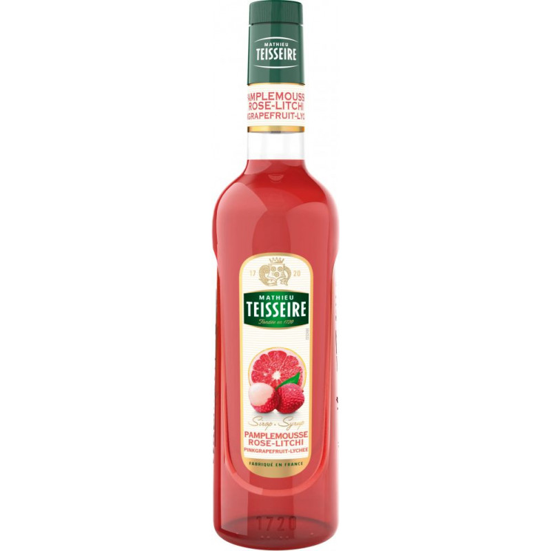 Sīrups TEISSEIRE Rozā greipfrūtu un līčiju, 0.7l (DEP)