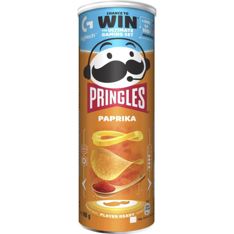 PRINGLES Paprika Gaming, 165 g ( Gab. x 2 )