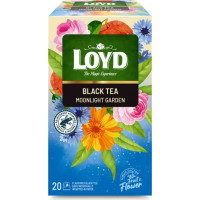 Aromatizēts melnās un zaļās tējas maisījums LOYD Moonlight Garden 20x1,75 g ( Gab. x 2 )