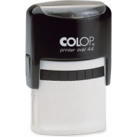Zīmogs COLOP Printer Oval 44, melns korpuss, zils spilventiņš