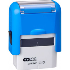 Zīmogs COLOP Printer C10, zils korpuss, zils spilventiņš