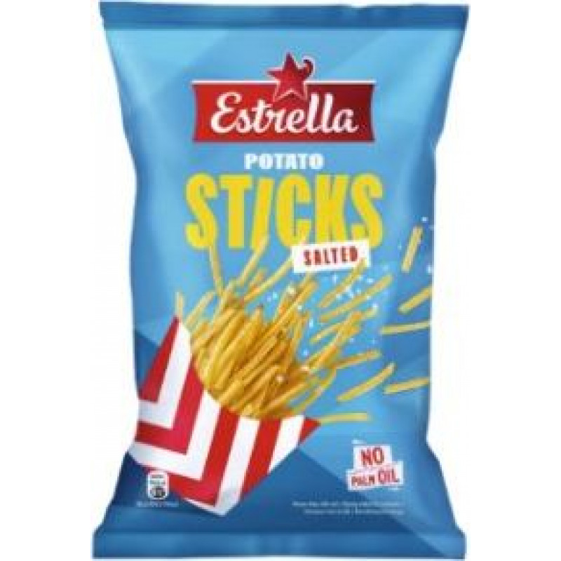 ESTRELLA kartupeļu salmiņu čipsi ar sāli 70g ( Gab. x 3 )