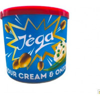 Grauzdēti zemessrieksti Jėga ar skābā krējuma un sīpolu garšu (bundžā), 140g ( Gab. x 2 )