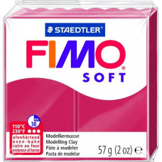 Cietējoša modelēšanas masa FIMO SOFT, 57 g, ķiršu krāsa (cherry red) ( Gab. x 2 )