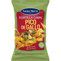 Kraukšķīgi kukurūzas čipši ar Pico de Gallo garšu 185g, Santa Maria