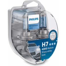 Philips Autospuldzes PHILIPS H7 55W White Vision Ultra 2gab.+ 2gab. 5W