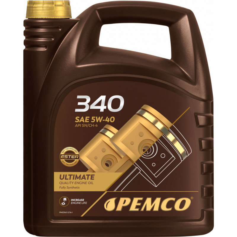 PEMCO eļļa PM 340 5W-40 ACEA A3/B4 4L