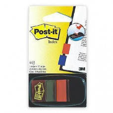 3M *Indeksi 3M Post-it 680-1 sarkani 25x43mm/50l.