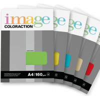 Krāsains papīrs IMAGE COLORACTION, A4, 160 gsm, 50 loksnes, FOREST / pastel green