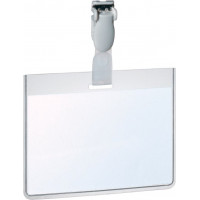 Personas karte Durable ar plastmasas klipsi un izmēru 90x60 mm horizontāla, 25 gab./iepak.