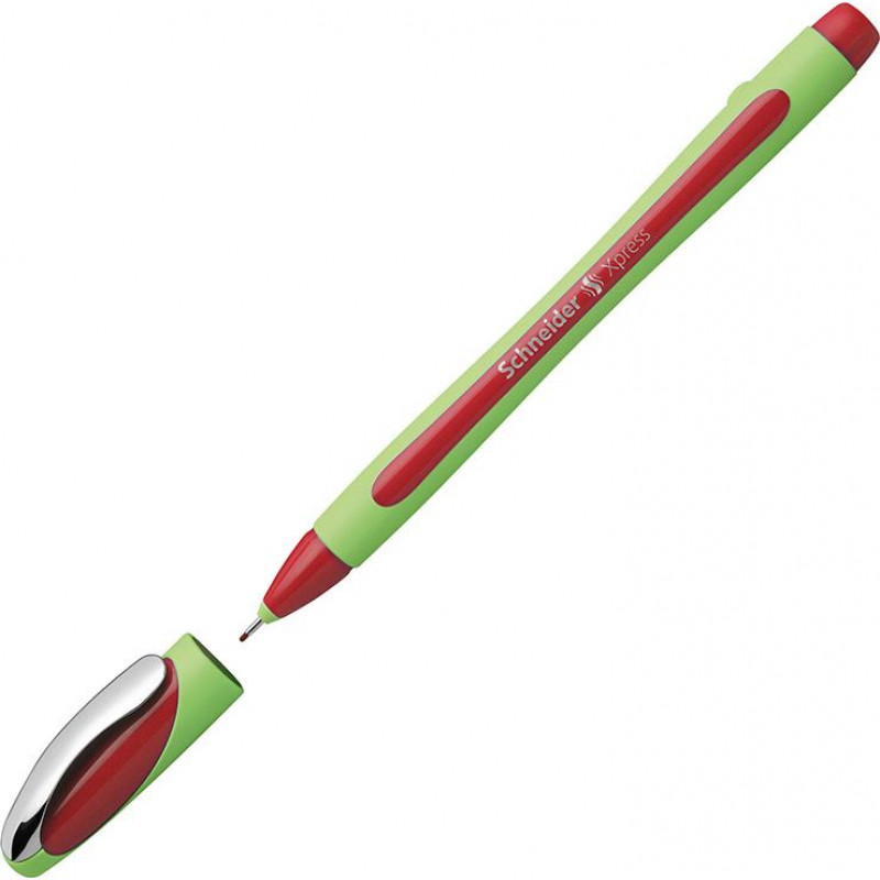 Pildspalva liners SCHNEIDER XPRESS 0.8mm, zaļš korpuss, sarkana tinte