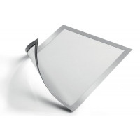 Pašlīpoša kabata DURABLE DURAFRAME® MAGNETIC ar rāmi pelēkā krāsā, A4 formāts, 5 gab./iepak.