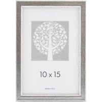 Foto rāmis, plastmasas, A6, 10 x 15 cm, vintage sudraba krāsā