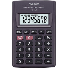 Kabatas kalkulators CASIO HL-4A, 56 x 87 x 9 mm