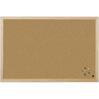 Korķa tāfele BI-OFFICE BUDGET 60x45, priedes rāmis