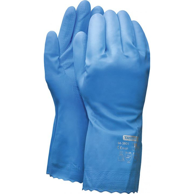 Darba cimdi TAMREX 3801, vinila, zilā krāsā, pāris, izmērs 7 ( Gab. x 2 )