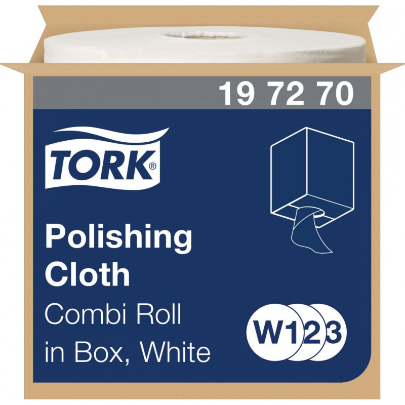 Pulēšanas lupatiņa TORK Premium Combi Roll W1/2/3, balta sp., (197270)