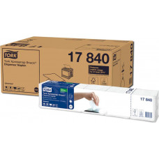 Salvetes dozatoram TORK XPRESSNAP SNACK, 1 sl., loksnes izmērs 21.3 x 21.6 cm, 5 x 225 salvetes, baltā krāsā