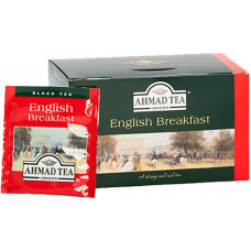 Melnā tēja AHMAD Alu ENGLISH BREAKFAST, 20 maisiņi  x 2 g paciņā ( Gab. x 2 )