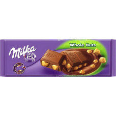 Šokolāde MILKA piena šokolāde ar lazdu riekstiem, 250 g
