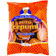 Auzu cepumi ar rozīnēm, fasēti, 500 g