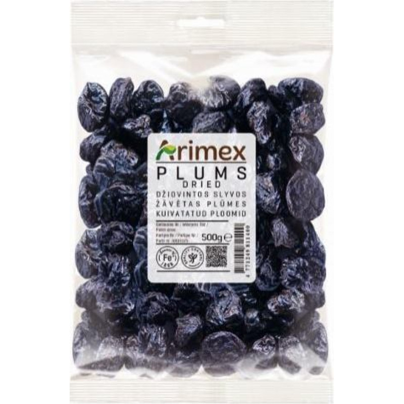 Žāvētas plūmes ARIMEX Ashlock, 500g