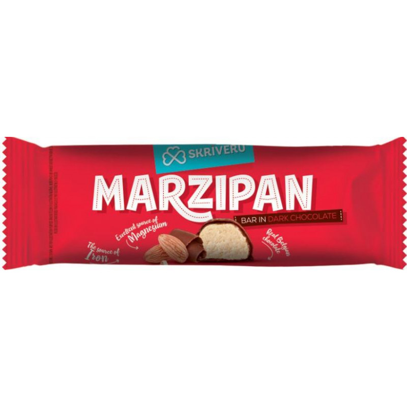 Marcipāna batoniņš tumšajā šokolādē, 40 g ( Gab. x 3 )