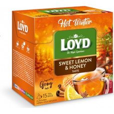 Augļu tēja LOYD Pyramids Hot Winter, ar citronu un medu, 15x3g ( Gab. x 2 )