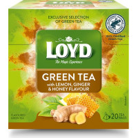 Zaļā tēja LOYD ar zaļo citronu, medu, ingveru 20 x 2g ( Gab. x 2 )