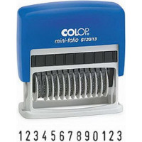 Zīmogs COLOP numerators S120/13 Mini-Folio 03(ciparu), melns spilventiņš
