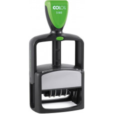 Zīmogs COLOP S660 Green Line D03, DD.MMM.YYYY, zils spilventiņš