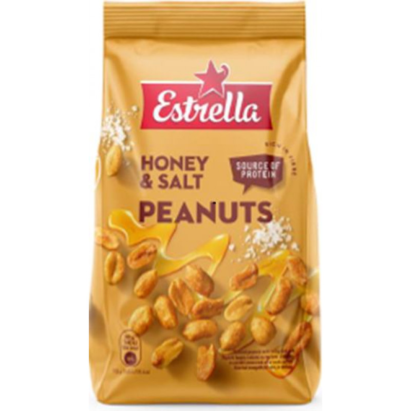 ESTRELLA Grauzdēti zemesrieksti ar medu un sāli 240 g