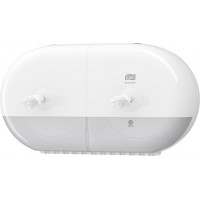 Tualetes papīra turētājs TORK Smartone Twin Mini 398 x 221 x 156 mm, baltā krāsā