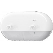 Tualetes papīra turētājs TORK Smartone Twin Mini 398 x 221 x 156 mm, baltā krāsā