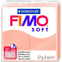 Cietējoša modelēšanas masa FIMO SOFT, 57 g, gaiši rozā krāsa (light flesh) ( Gab. x 2 )